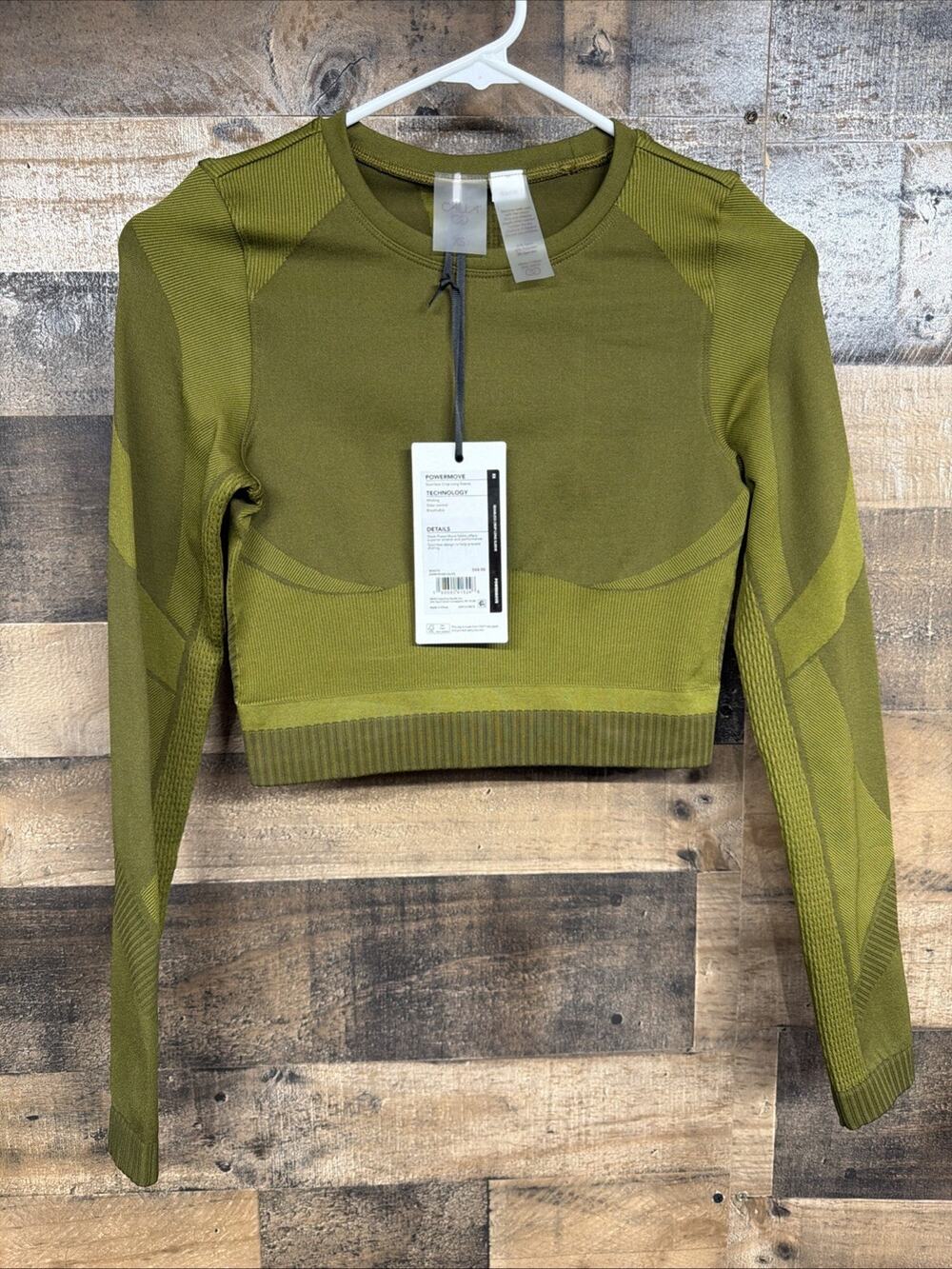 Calia by Carrie Underwood Women's Size XS Seamless Crop Long Sleeve NWT SKU 016